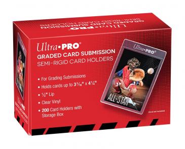 Ultra Pro Graded Card Submission Semi-Rigid 1/2" Lip Tall Sleeves 200ct