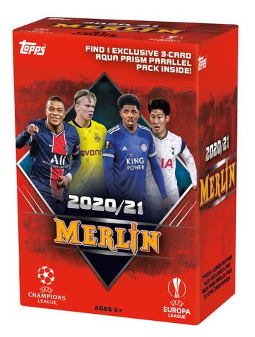 2020-21 Topps Merlin UEFA Soccer Blaster Box