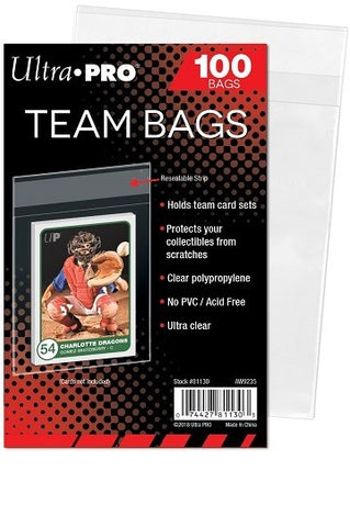 Ultra Pro Team Bags 3-3/8" x 3-7/8" (100 count)
