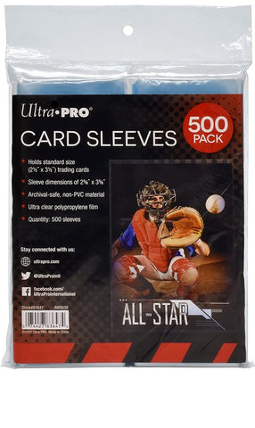 Ultra Pro 500 Count Card Sleeves 2 1/2" x 3 1/2" (500ct)