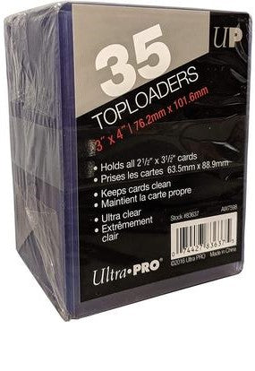 Ultra Pro 35 Toploaders 3 x 4 Standard Cards 35pt (35ct)