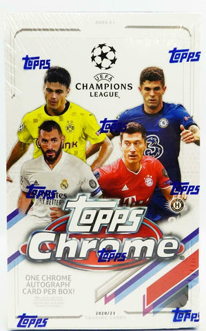 2020-21 Topps Chrome UEFA Champions League Soccer Blaster Box